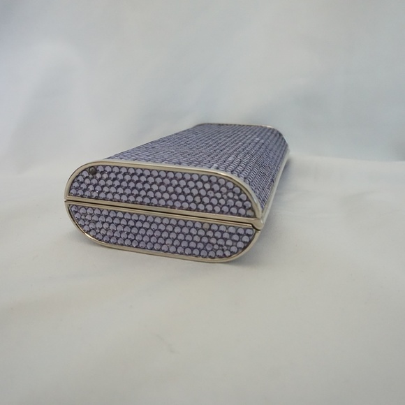 Judith Leiber Blue Crystal Embellished Minaudière - Picture 11 of 12